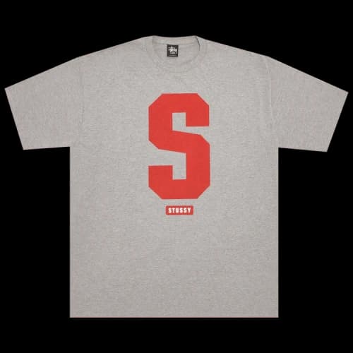 Stussy Big S Tee 'Grey Heather'