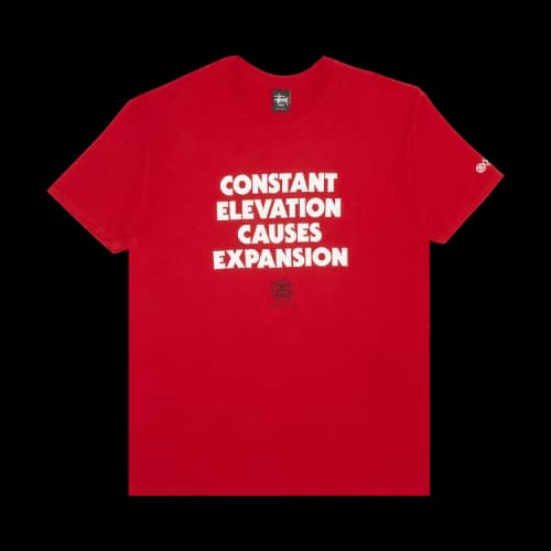 Stussy Constant Elevation Causes Expansion Tee 'Red'