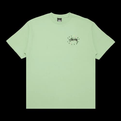 Stussy Cropped Skull Tee 'Green'
