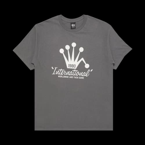 Stussy Crown Tee 'Charcoal'
