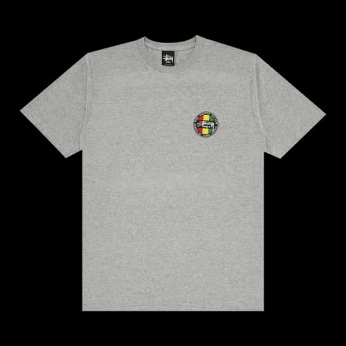 Stussy Design Round Logo Tee 'Grey'