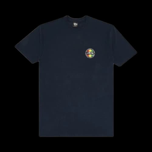 Stussy Design Round Logo Tee 'Navy'