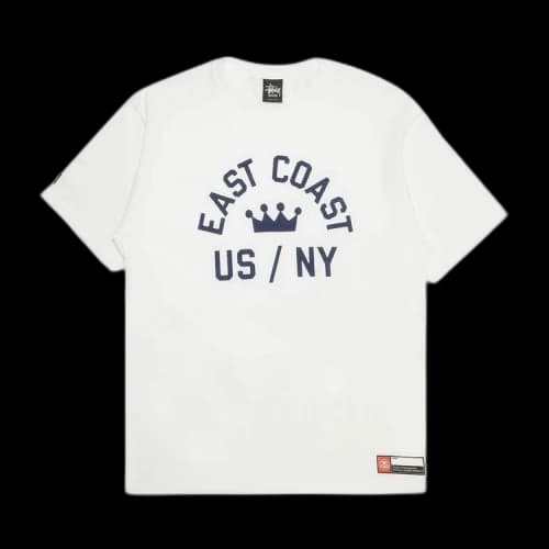 Stussy East Coast Crown US/NY Tee 'White'