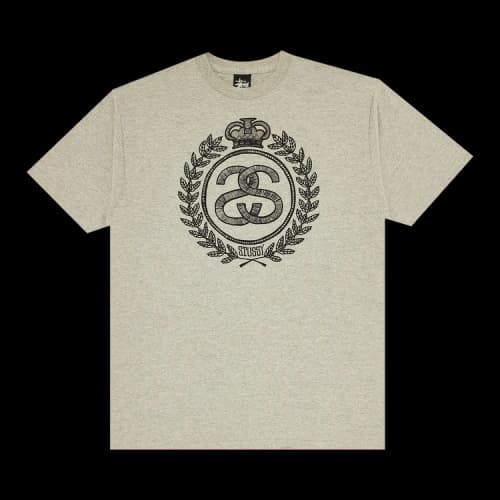 Stussy Gear Crown Tee 'Grey Heather'