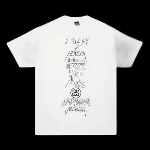 Stussy Gear Evil World Tour Tee 'White/Black'