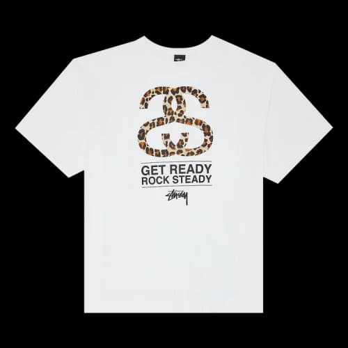 Stussy Get Ready Rock Steady Tee 'White'