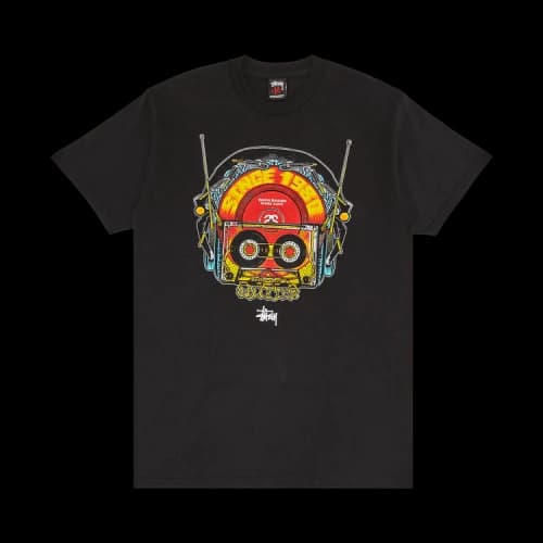 Stussy Gear When Radios Were Dope Tee 'Black'