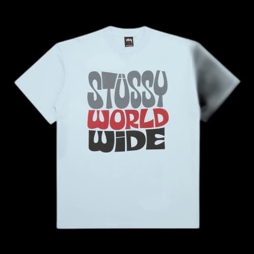 Stussy Gear World Tribe Skull Tee 'Light Blue'