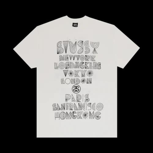 Stussy Gear World Wide Line Tee 'White'