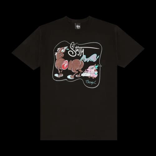 Stussy Horse Chainsaw Tee 'Black'