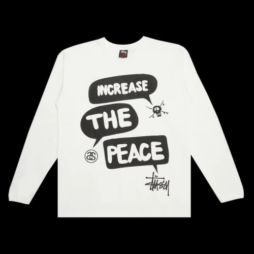 Stussy Gear Increase The Peace Long-Sleeve 'White'