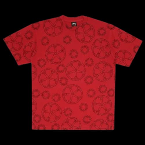Stussy Gear Increase The Peace Monogram Circle Tee 'Red'