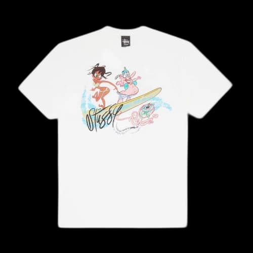 Stussy John K Surf's Up Tee 'White'