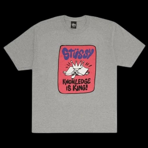Stussy Knowledge Is King Tee 'Grey'
