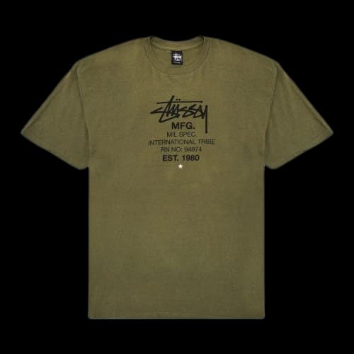 Stussy MFG International Tribe Tee 'Olive Green'