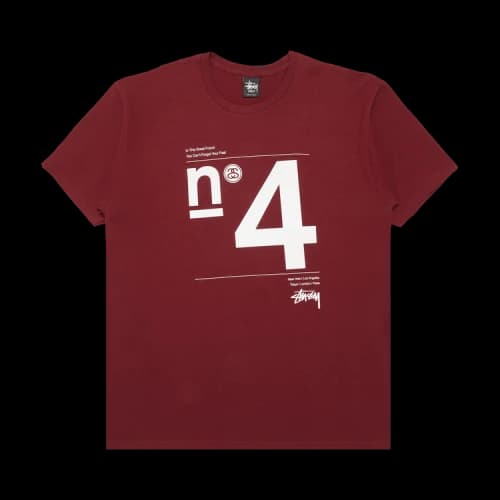 Stussy N4 International Tribe Tee 'Wine'