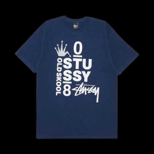 Stussy Old Skool 08 Tee 'Navy'