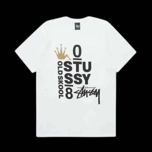 Stussy Old Skool 08 Tee 'White'