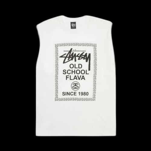 Stussy Old Skool Flava Tee 'White'
