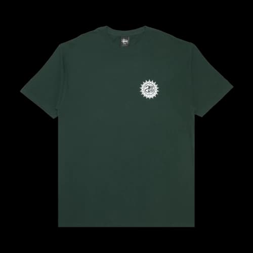 Stussy One World One Love Tiki Chain Tee 'Pine'