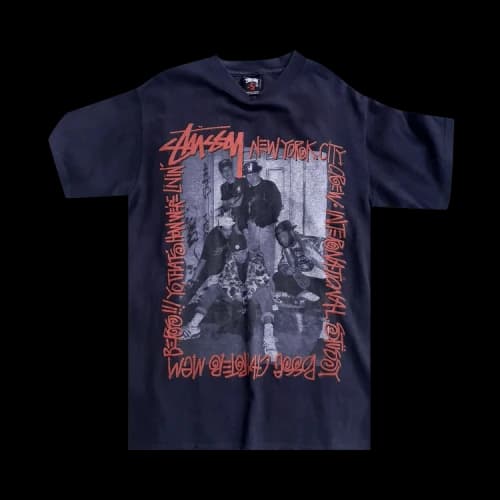 Stussy Posse Charter Members Tee 'Navy'