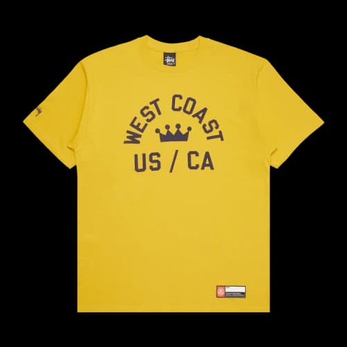 Stussy West Coast Crown US/CA Tee 'Mustard'