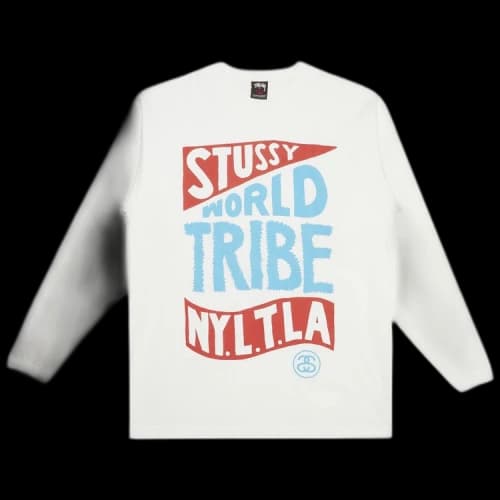 Stussy Gear World Tribe NYLTLA Long-Sleeve 'White'