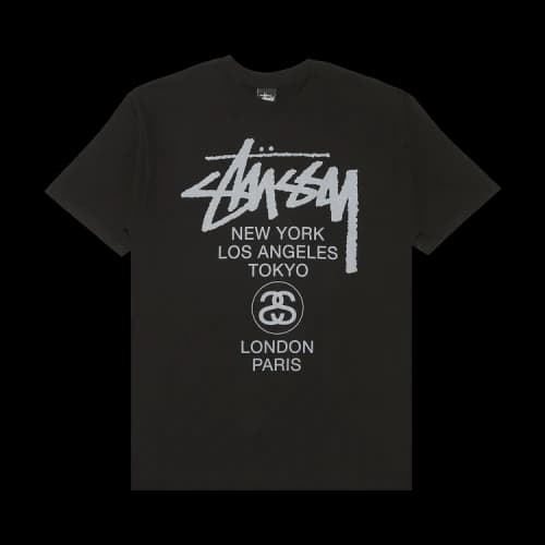 Stussy World Tour Tone Tee 'Black'