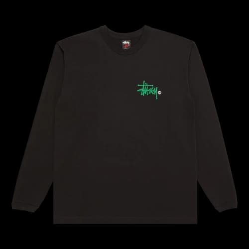 Stussy Gear Basic Logo Long-Sleeve 'Black'