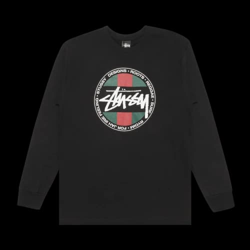 Stussy SS Stripe Dot Long-Sleeve 'Black'
