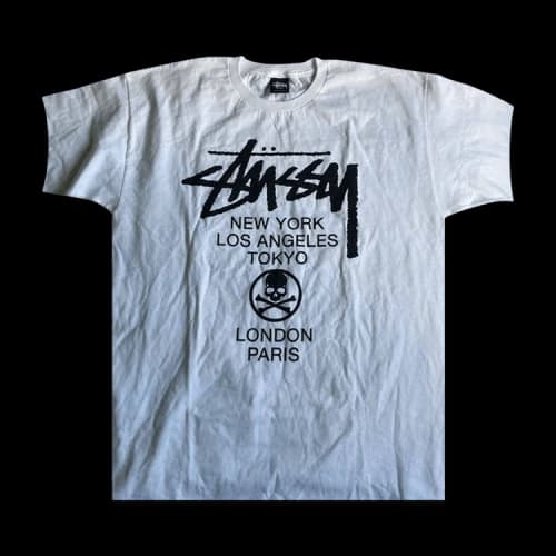 Stussy x Mastermind MMJ World Tour Tee 'White'
