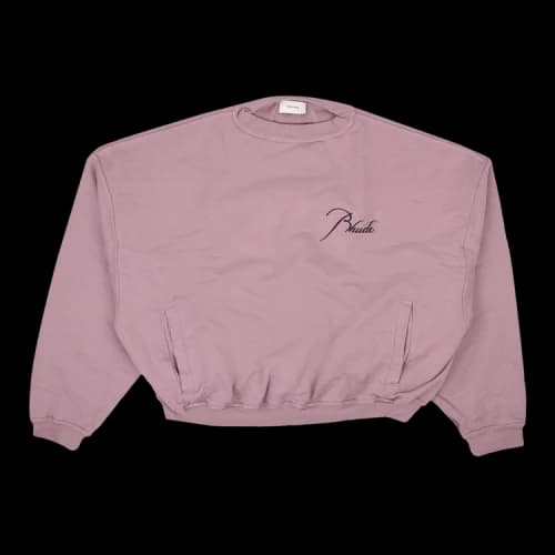 Rhude Reverse Crewneck Sweater 'Faded Fuchsia'