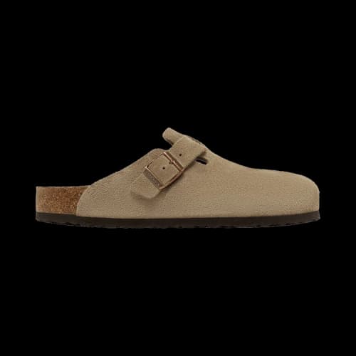 Birkenstock Boston Soft Footbed Suede Narrow Fit 'Taupe'