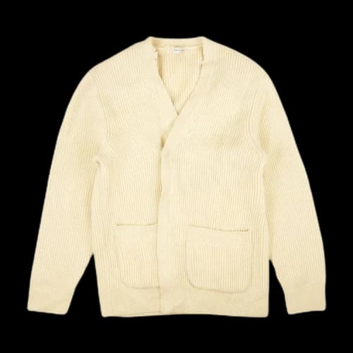 Dries Van Noten Belted Knit Wool Cardigan 'White'