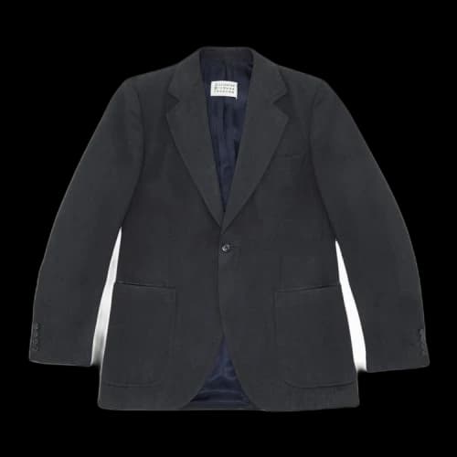 MM6 Maison Margiela Artisinal Painted Single Button Blazer 'Black'