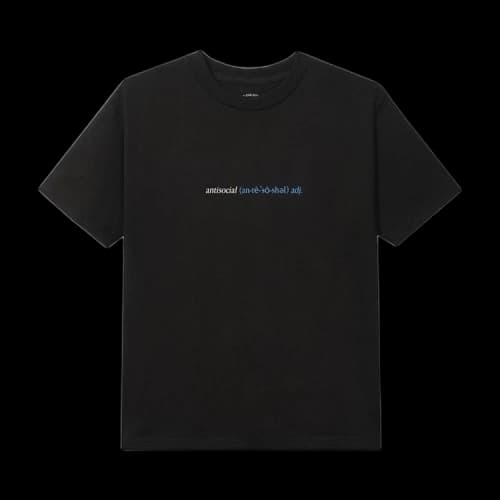 Anti Social Social Club Enrolled Tee 'Black'