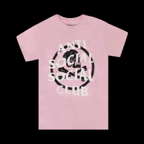 Anti Social Social Club x Neighborhood Cambered T-Shirt 'Pink'