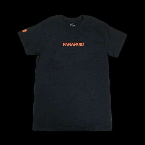 Anti Social Social Club x Undefeated Paranoid Logo T-Shirt 'Black'