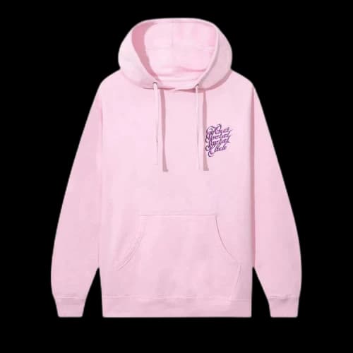 Anti Social Social Club Eyelash Hoodie 'Pink'