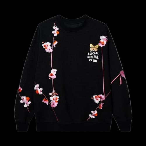 Anti Social Social Club Kkoch Knitted Thermal Crewneck 'Black'