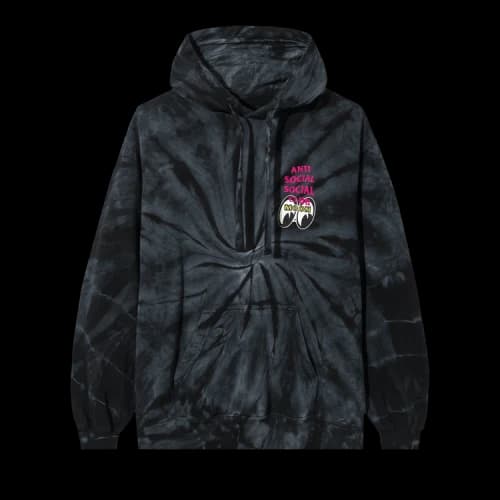 Anti Social Social Club x Mooneyes Stacked Hoodie 'Black Tie Dye'