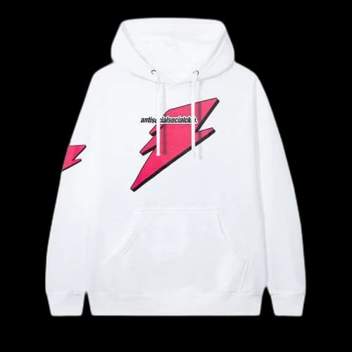 Anti Social Social Club Careless Bolt Hoodie 'White'