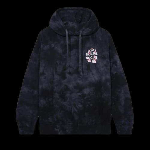 Anti Social Social Club Kkoch Never Dies Tie Dye Hoodie 'Black'