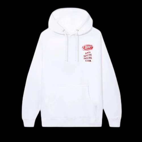 Anti Social Social Club x Raising Canes Shimmer Stack Hoodie 'White'