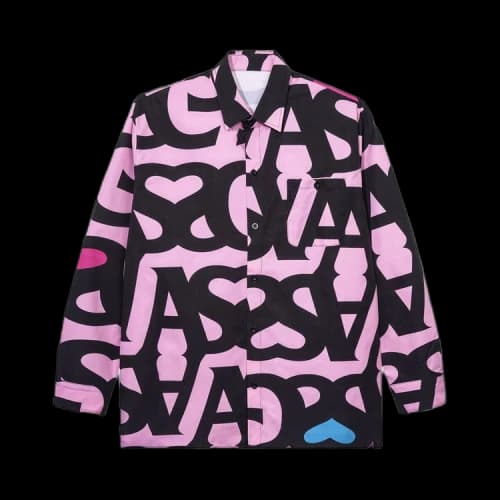 Anti Social Social Club Negative Space Long-Sleeve Button Up 'Pink'