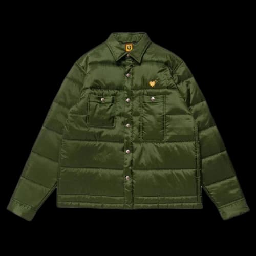 Human Made Quilted Shirt Jacket 'Olive'