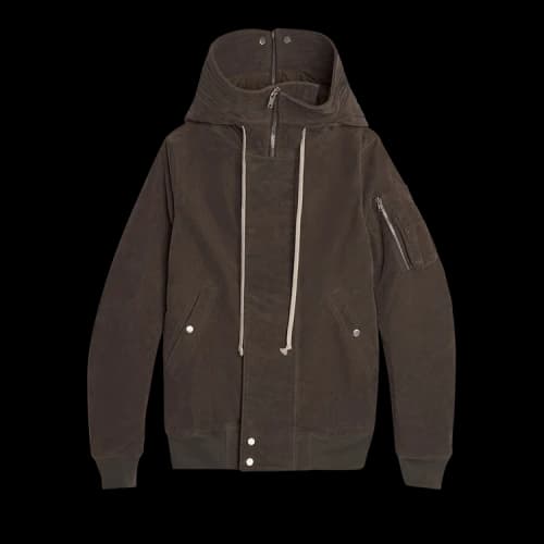 Rick Owens DRKSHDW Hooded Short Bomber 'Dark Dust'