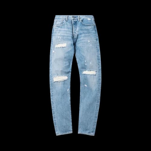Kith For Levi's Thrashed 501 Denim 'Light Blue'