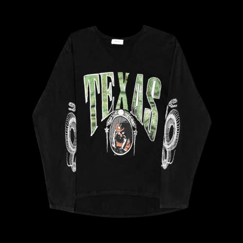 Rhude Texas Longsleeve T-Shirt 'Black'