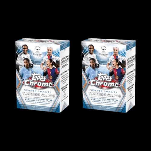 2024-25 Topps Chrome UEFA Champions League Value Box 2x Lot